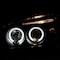 Spec-D Tuning 01-03 Honda Civic Halo LED Projector Black 2LHP-CV01JM-TM - alternate 2